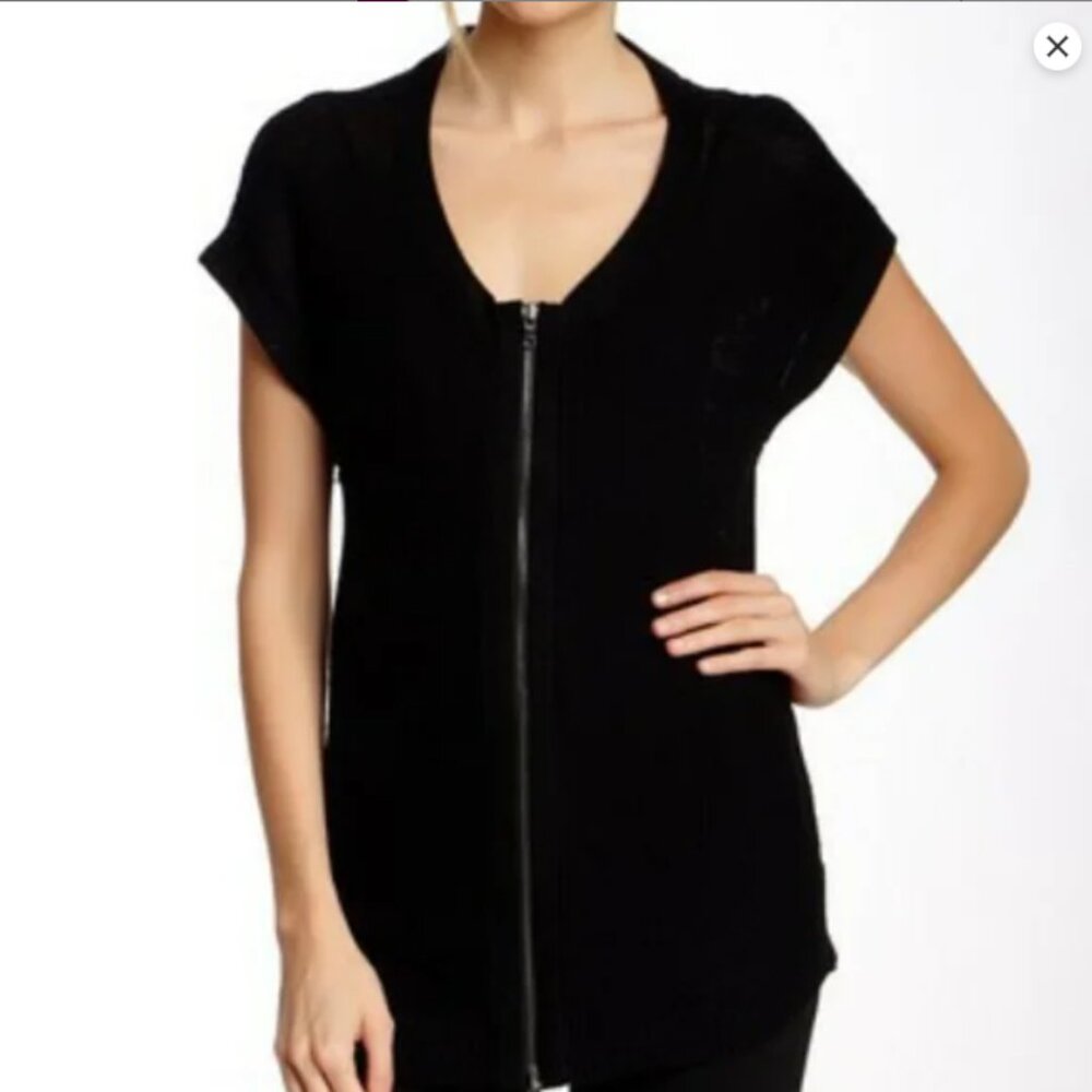 Worn ONCE | Robert Rodriguez | zip-up sweater vest | silk, cashmere | size L